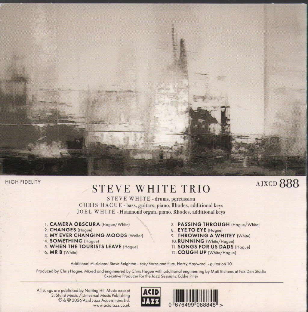 Steve White Trio - The Jazz Sessions Volume 1: Soul Drums - Cd
