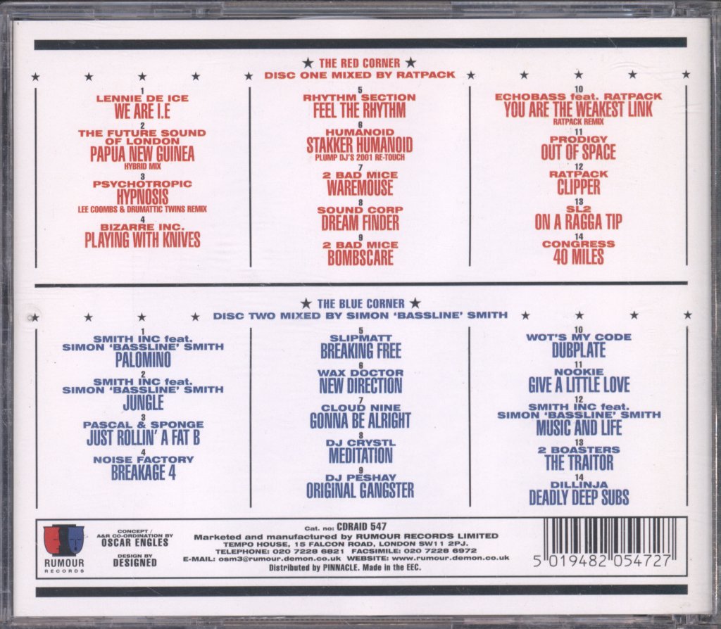 Ratpack v Simon 'Bassline' Smith - Old Skool Masters Round 3 - Double Cd