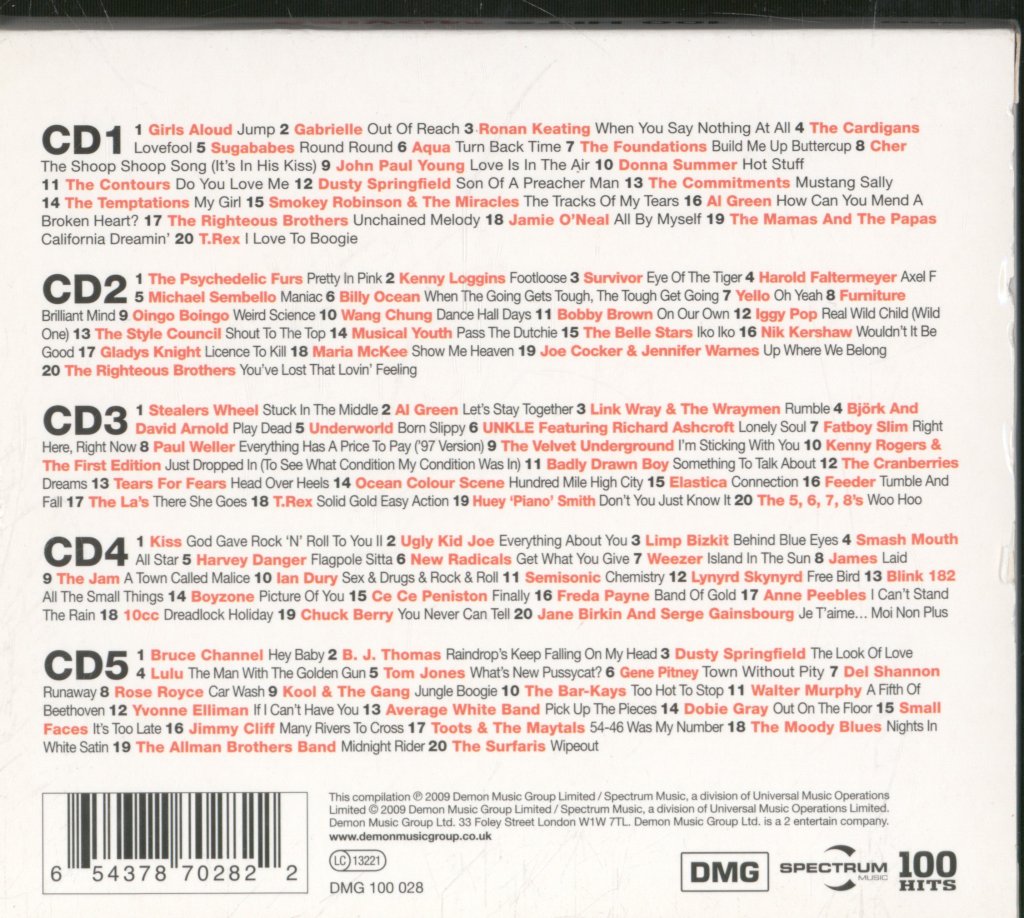 Various Artists - 100 Hits Movies - Cd Set