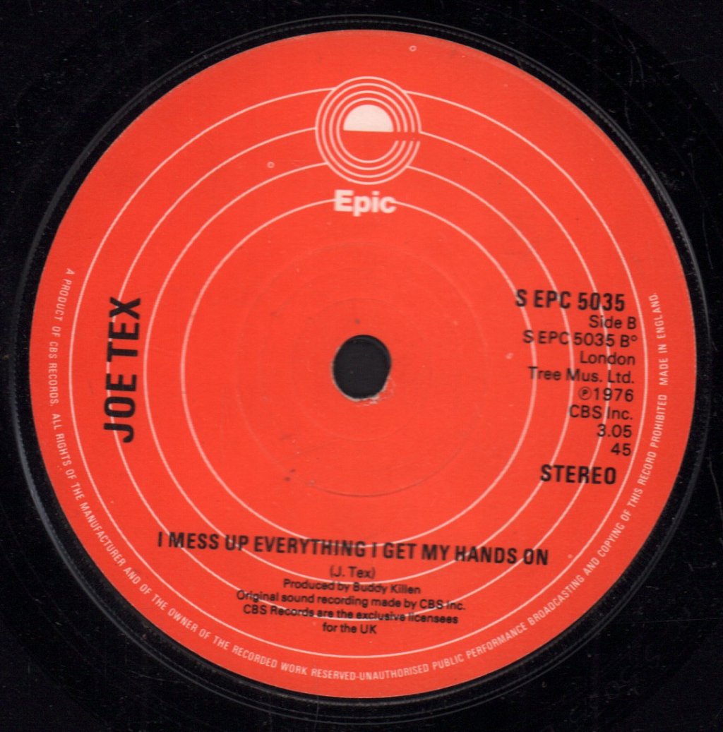Joe Tex - Ain't Gonna Bump No More - 7 Inch