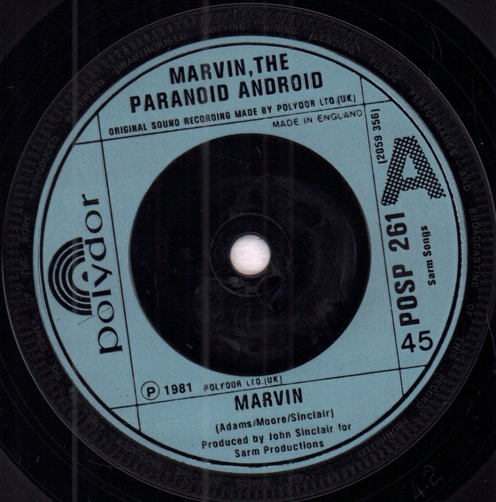 Marvin The Paranoid Android - Marvin - 7 Inch