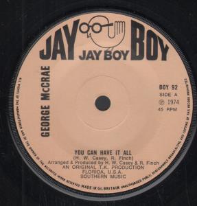 George McCrae - You Can Have It All - 7 Inch