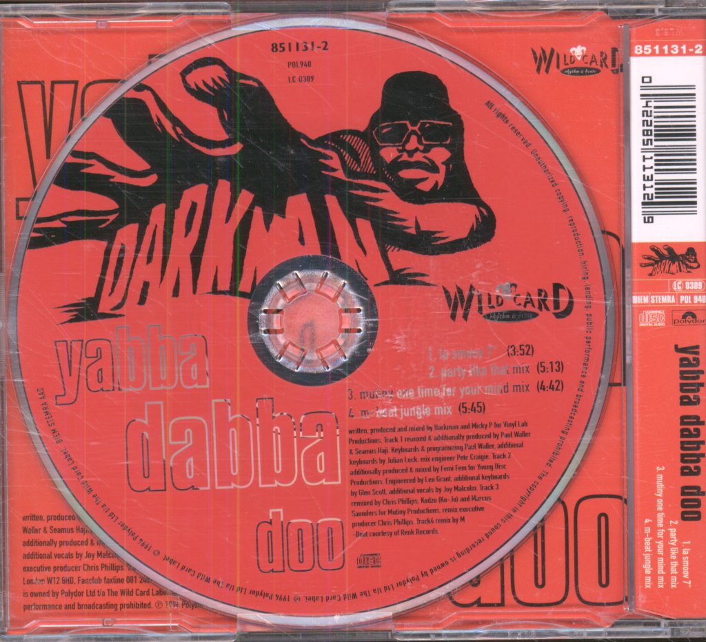 Darkman - Yabba Dabba Doo - Cd