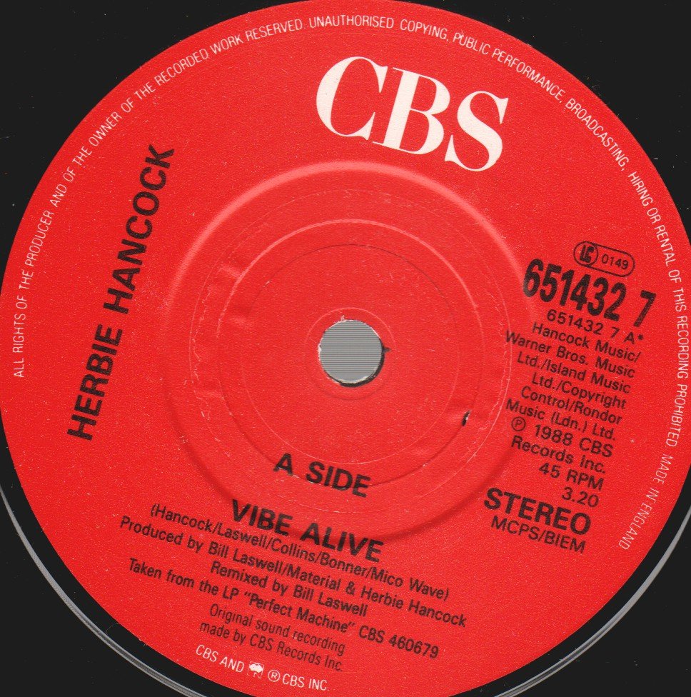 Herbie Hancock - Vibe Alive - 7 Inch