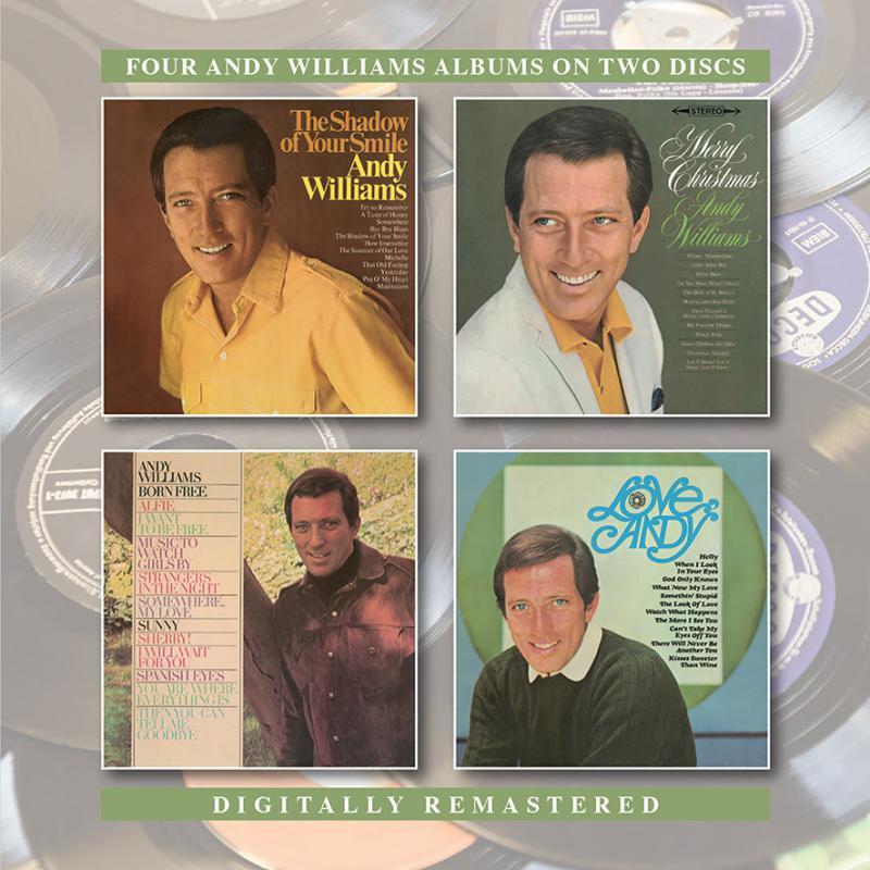 Andy Williams - Shadow of Your Smile/Born Free/Love, Andy/Merry Christmas - Double Cd