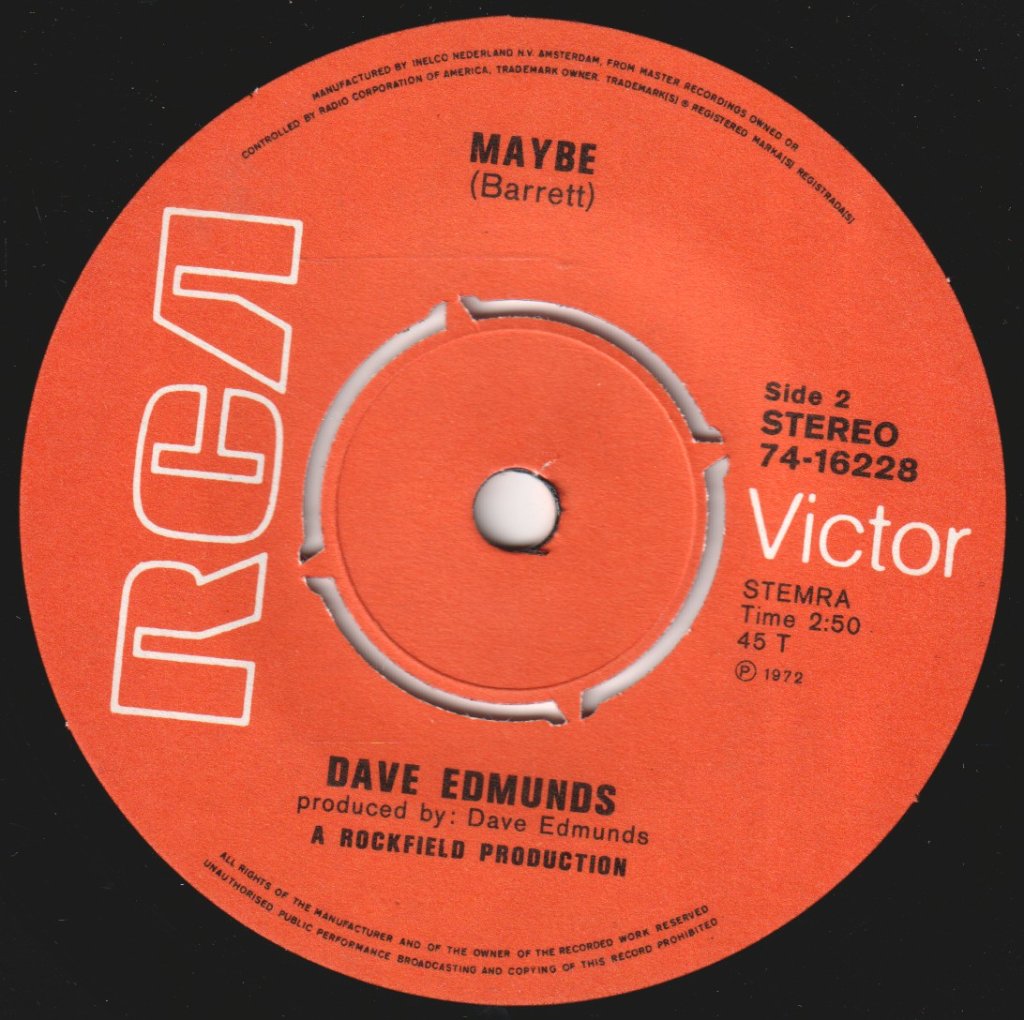Dave Edmunds - Baby I Love You - 7 Inch