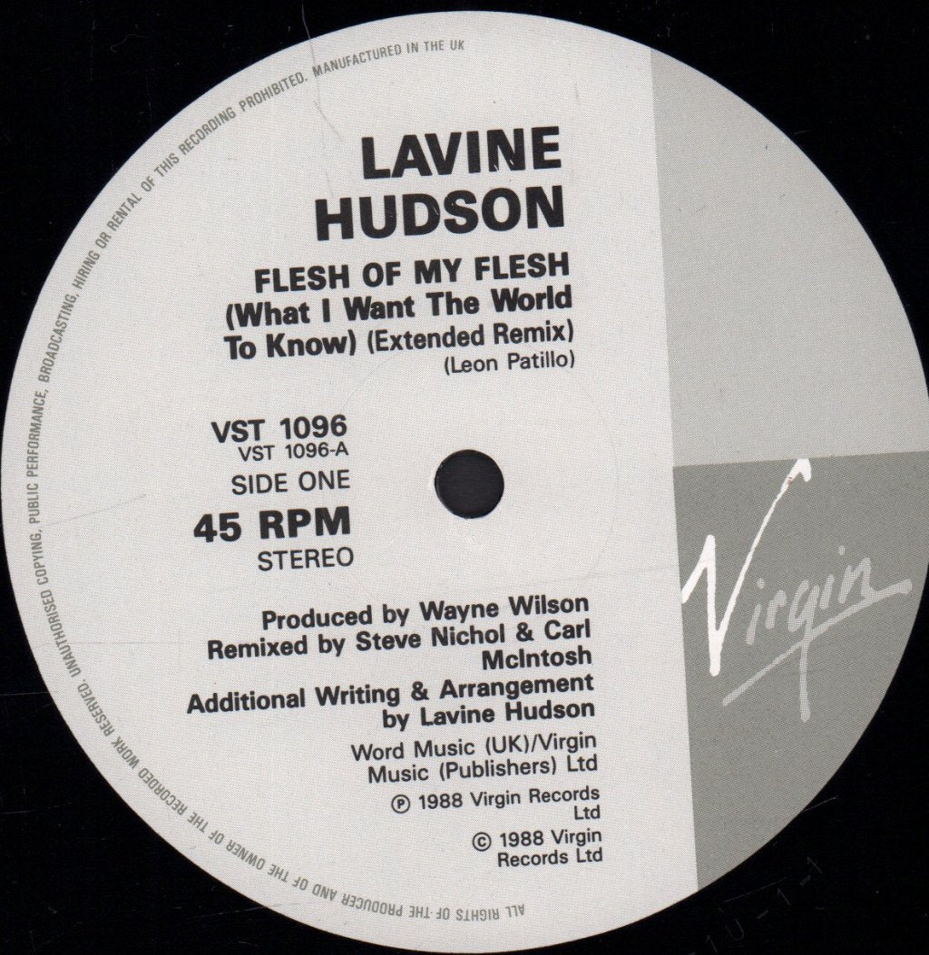 Lavine Hudson - Flesh Of My Flesh - 12 Inch
