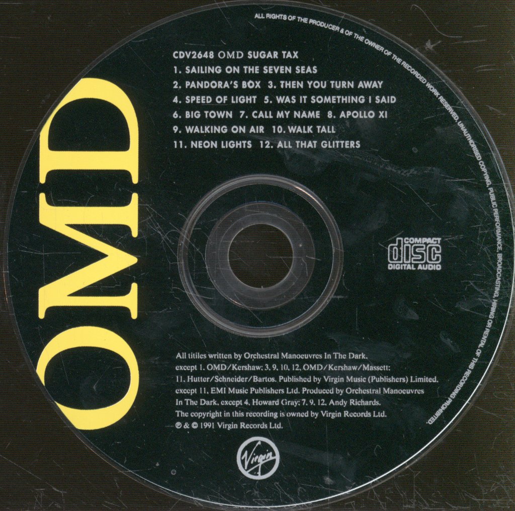 Orchestral Manoeuvres In The Dark - Sugar Tax - Cd