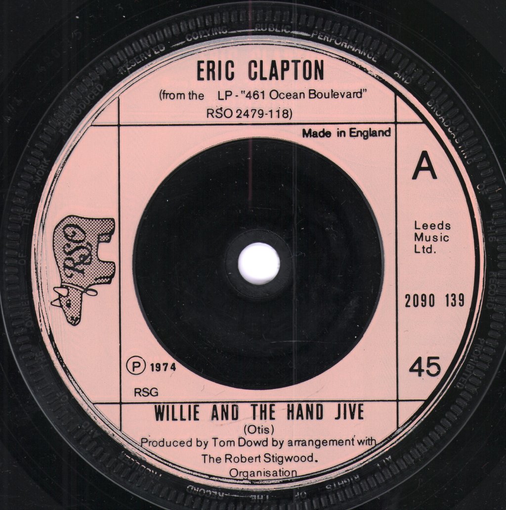 Eric Clapton - Willie And The Hand Jive - 7 Inch