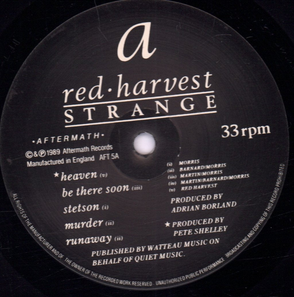 Red Harvest (Indie Group) - Strange - Lp