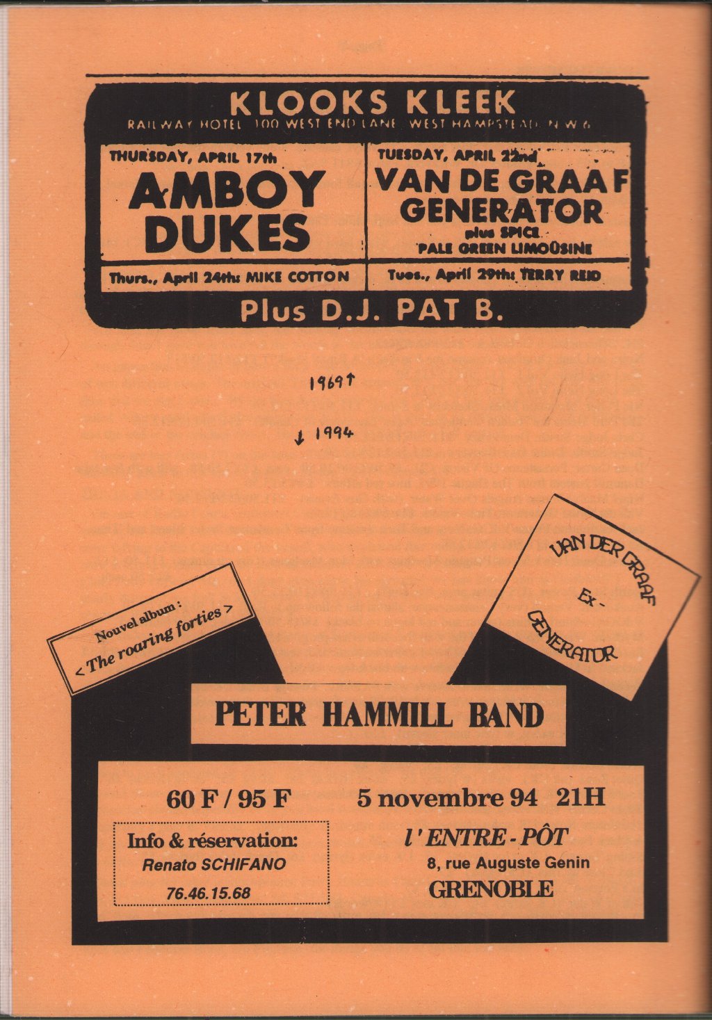 Peter Hammill and Van Der Graaf Generator - Pilgrims 27 - Fanzine