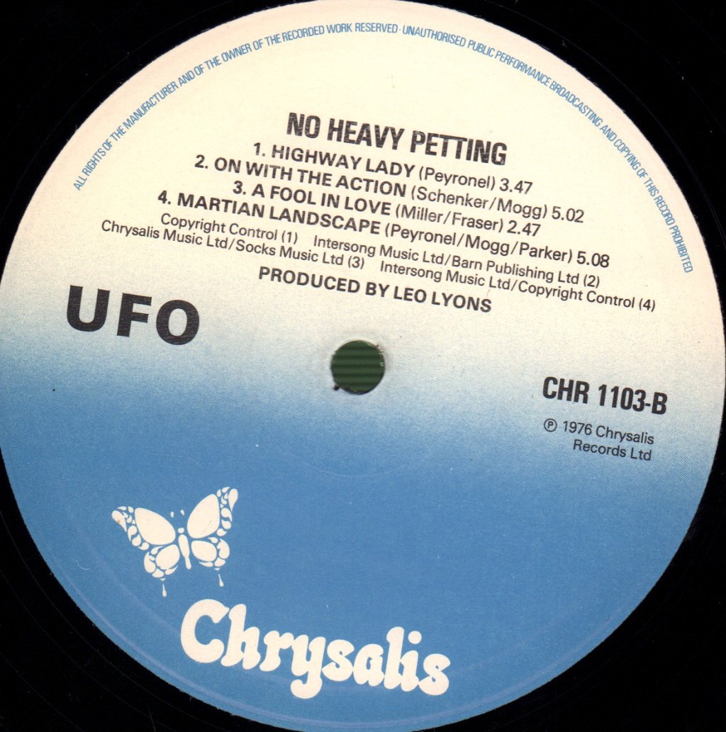 UFO - No Heavy Petting - Lp