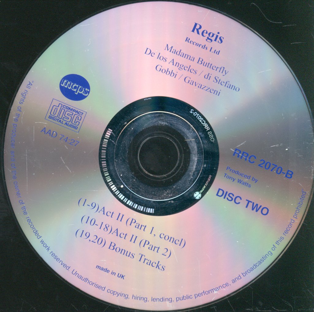 Victoria De Los Angeles, Coro E Orchestra Opera Di Roma - Puccini - Madama Butterfly - Double Cd