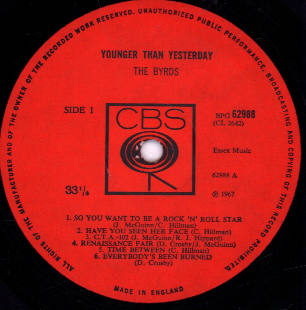 Byrds - Younger Than Yesterday - Lp