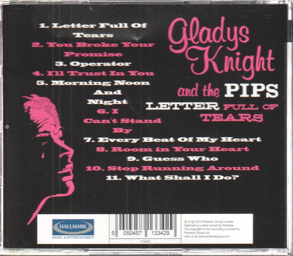 Gladys Knight And The Pips - Letter Full Of Tears - Cd