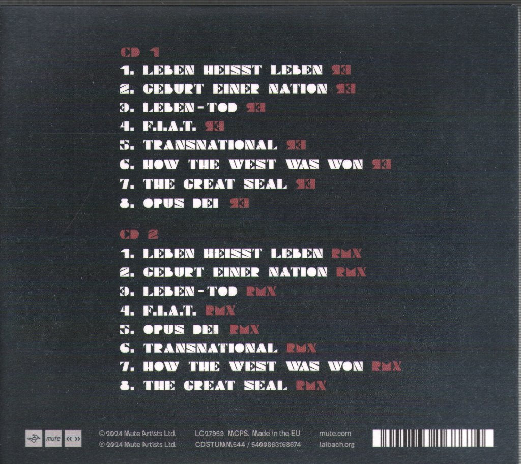 Laibach - Opus Dei Revisited - Double Cd