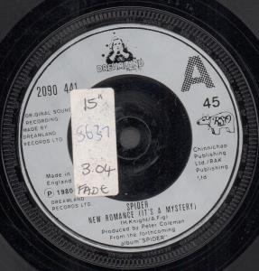 Spider (Metal Group) - New Romance - 7 Inch