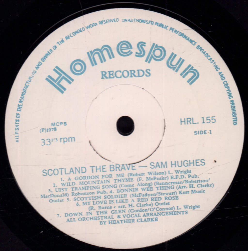 Sam Hughes - Scotland The Brave - Lp