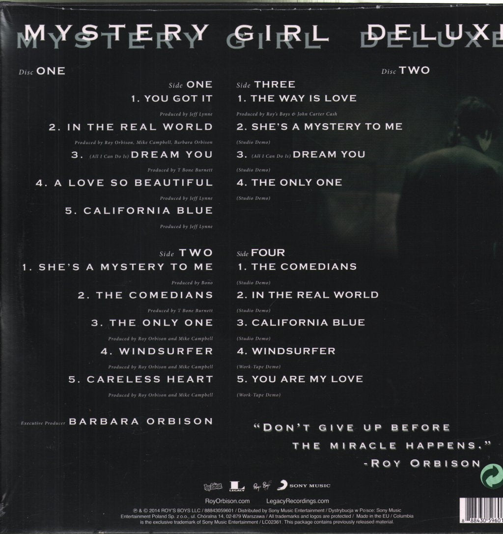 Roy Orbison - Mystery Girl Deluxe - Lp