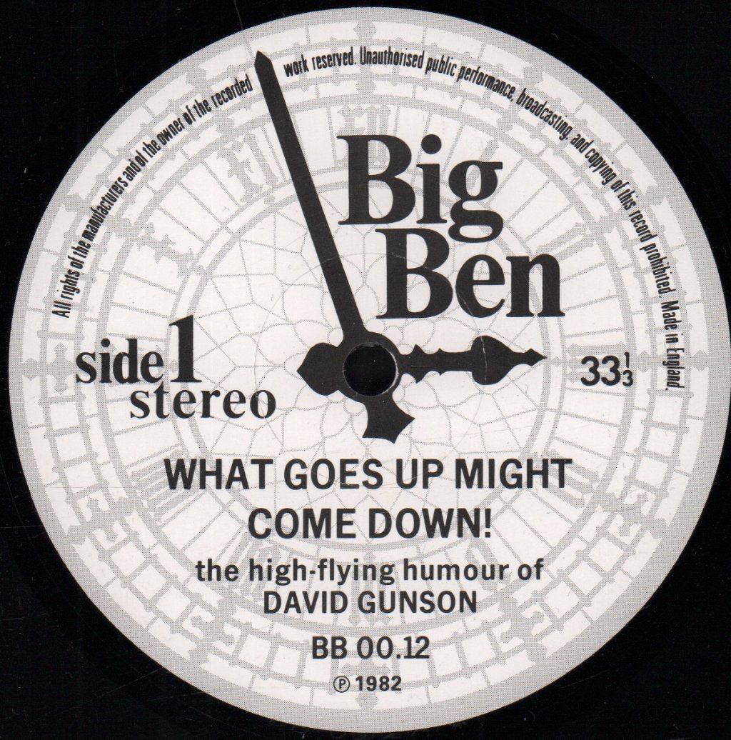 David Gunson - What Goes Up Might Come Down - Lp