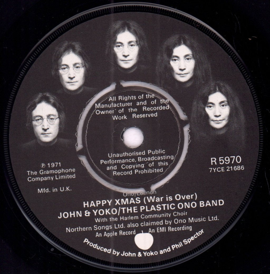 John And Yoko And The Plastic Ono Band - Happy Xmas - 7 Inch