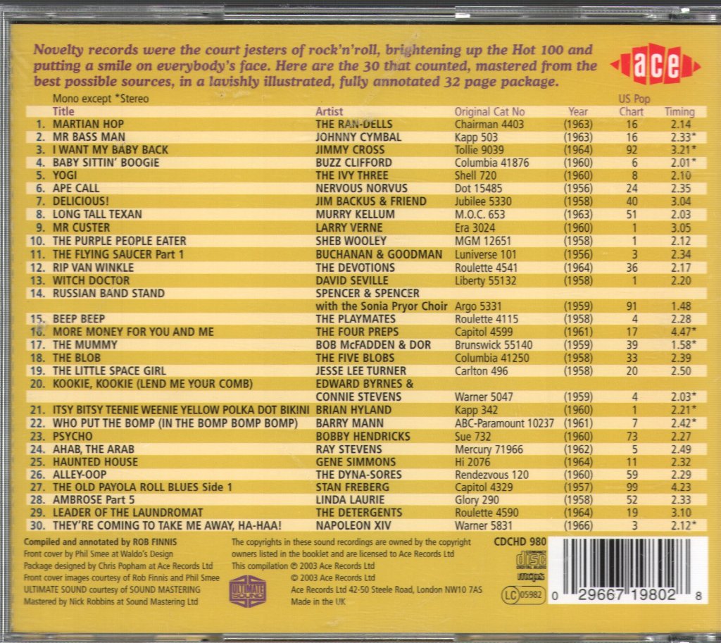 Various Artists - Golden Age Of American Rock 'N' Roll - Special Novelty Edition - Cd