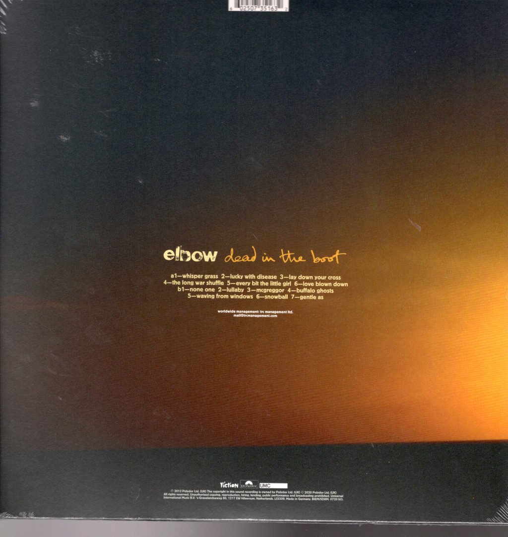 Elbow - Dead In The Boot - Lp
