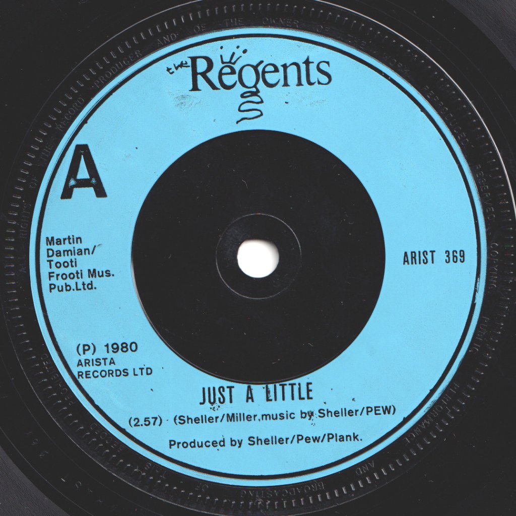 Regents (New Wave Group) - Just A Little - 7 Inch
