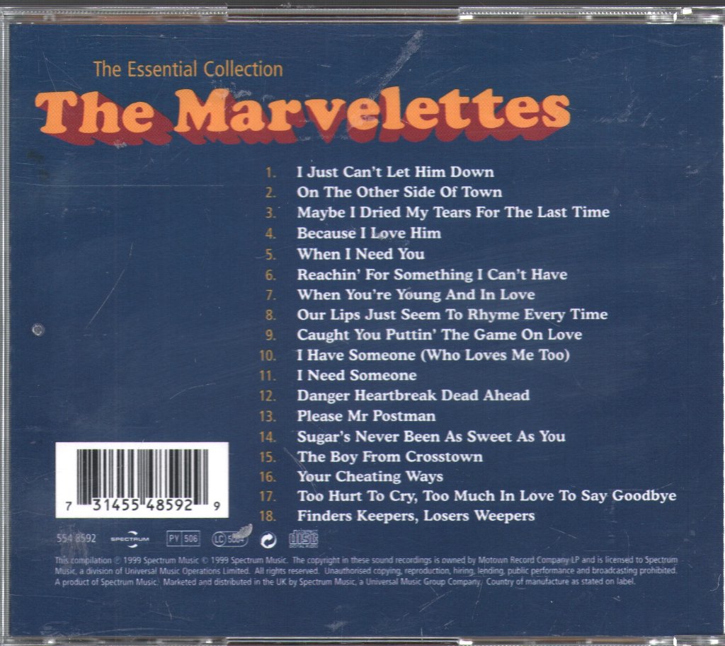 Marvelettes - Essential Collection - Cd