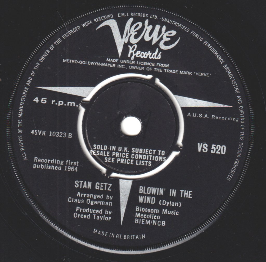 Stan Getz Joao Gilberto - Girl From Ipanema - 7 Inch