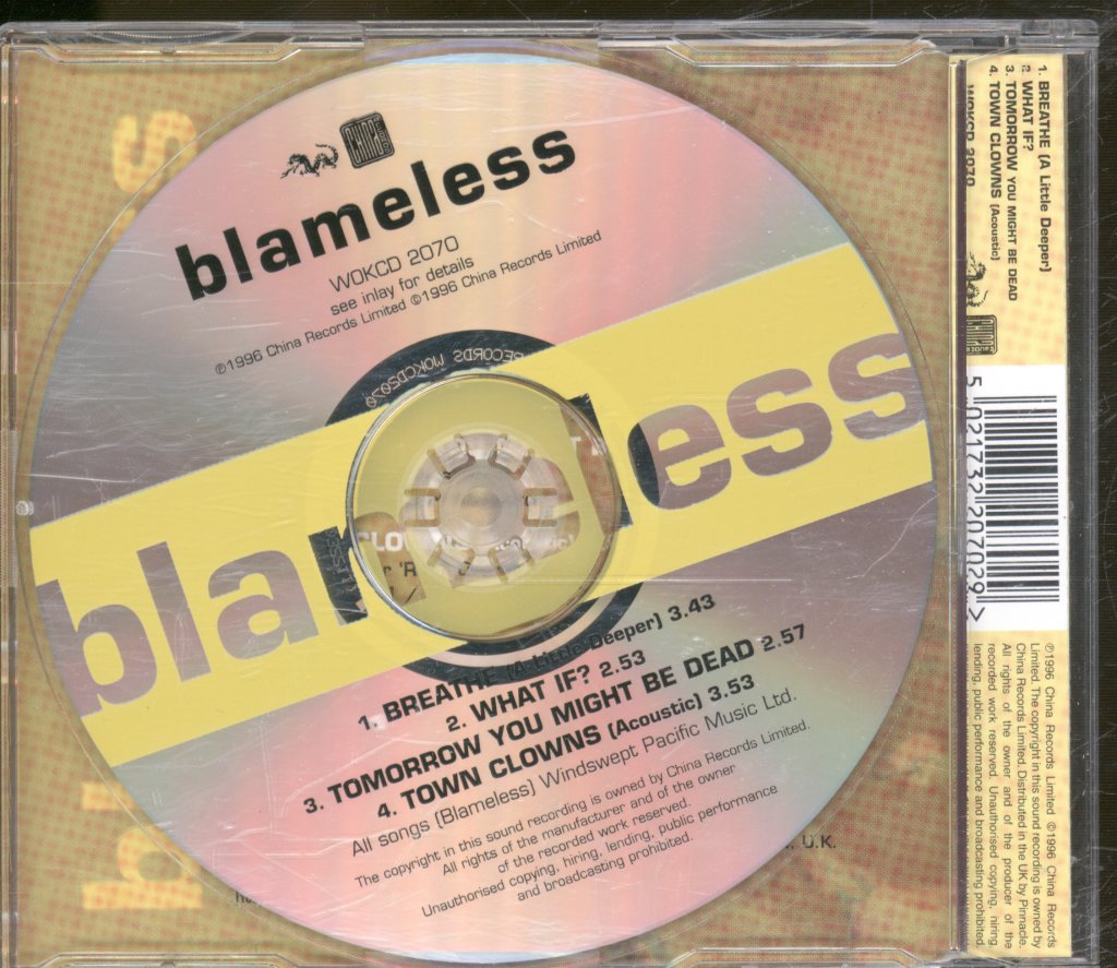 Blameless - Breathe - Cd