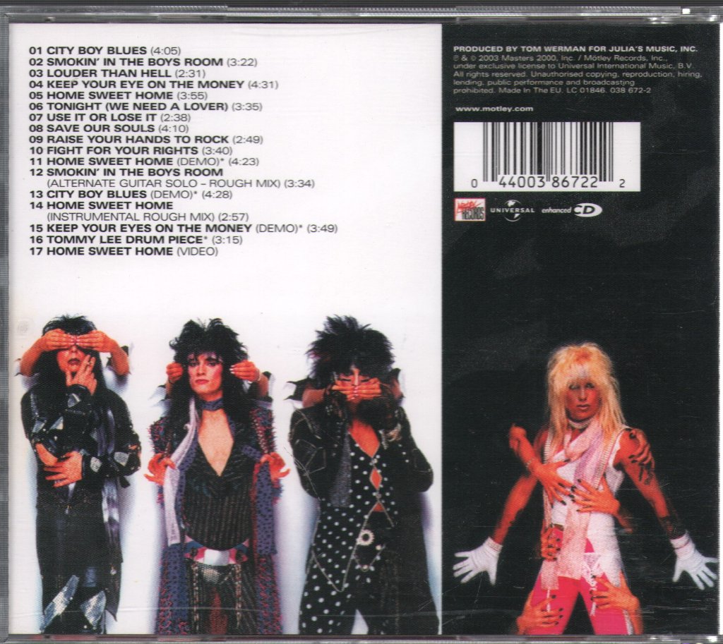 Mötley Crüe - Theatre Of Pain - Cd