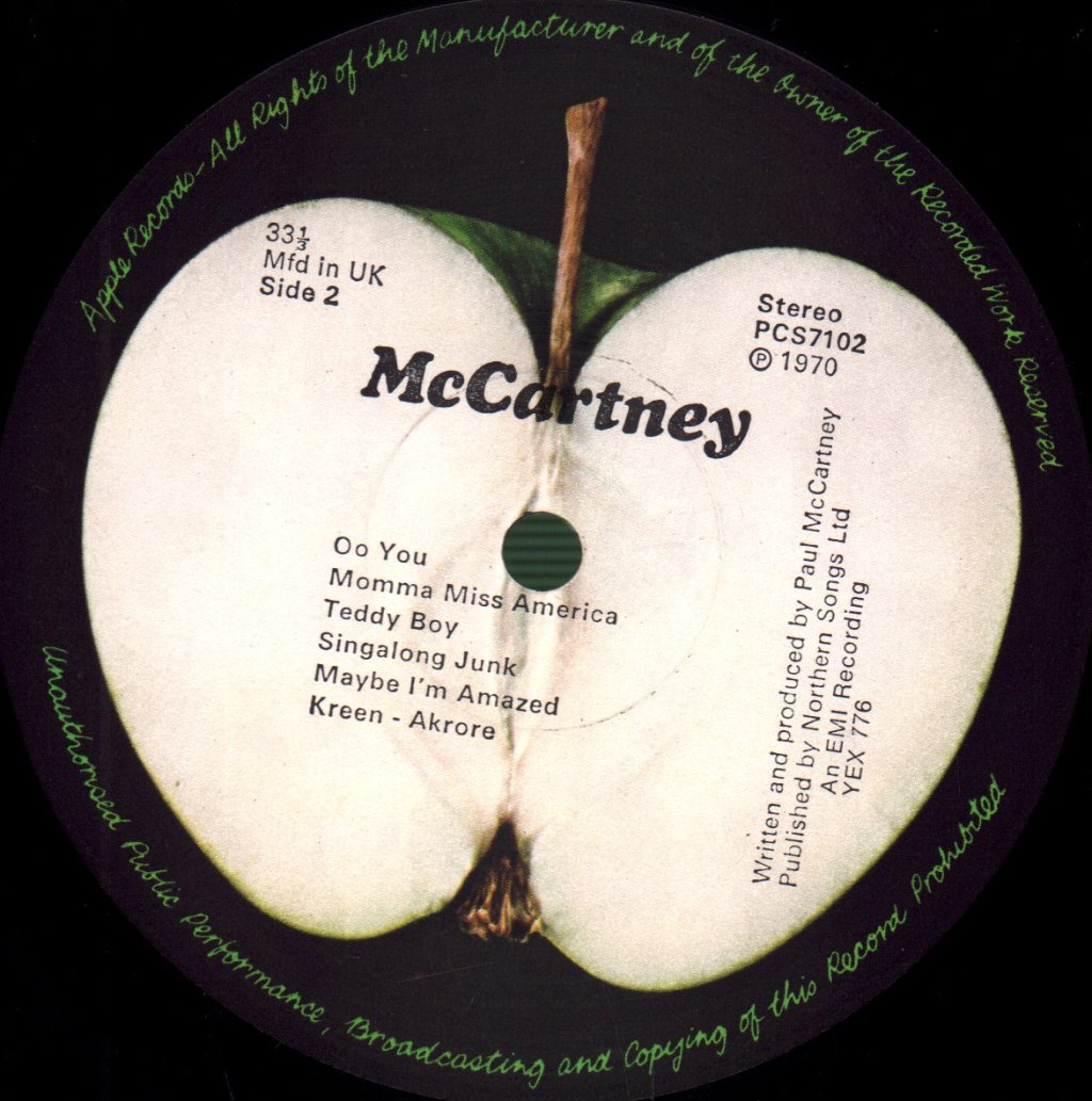 Paul McCartney - McCartney - Lp