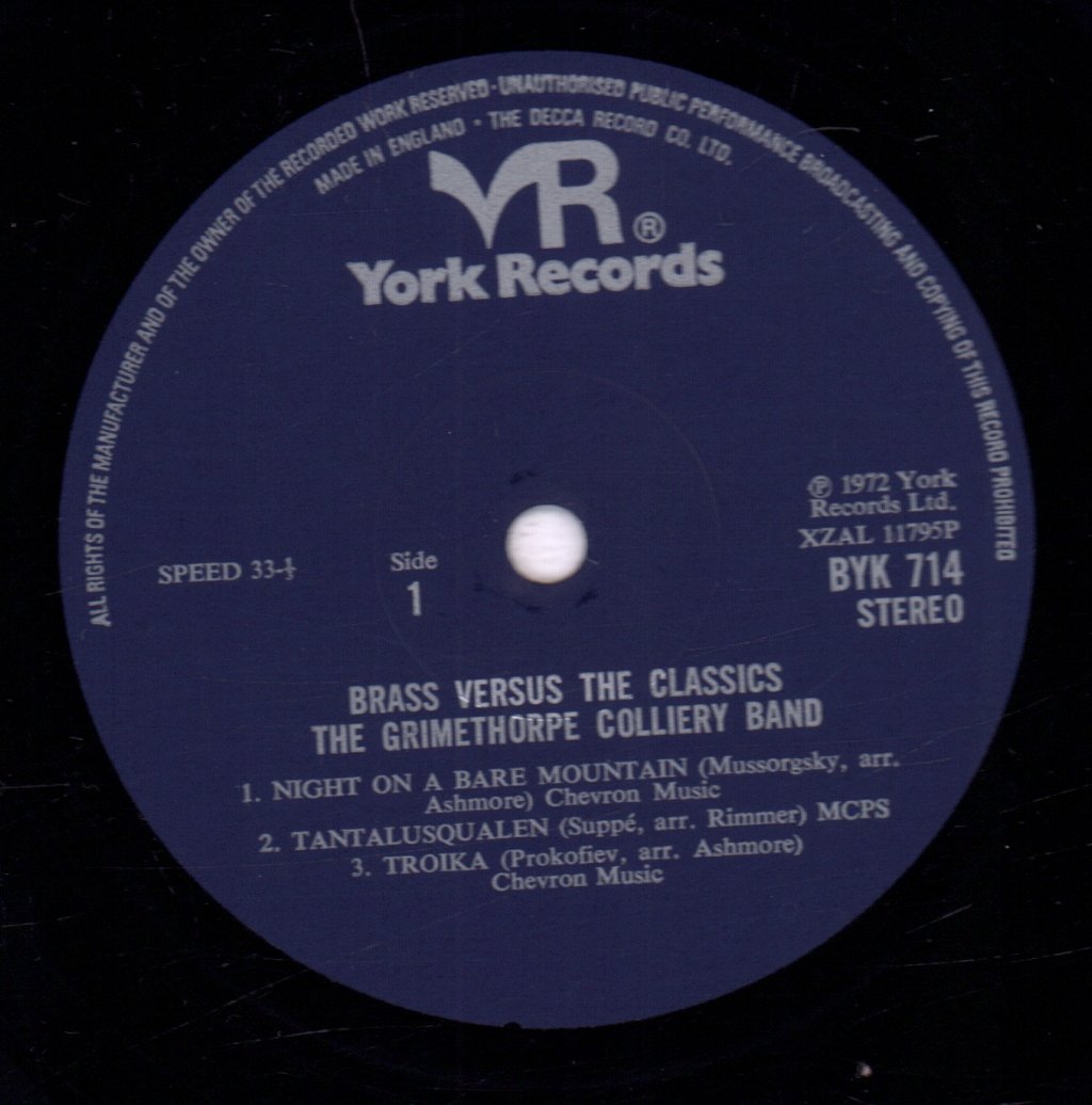Grimethorpe Colliery Band - Brass Versus The Classics - Lp