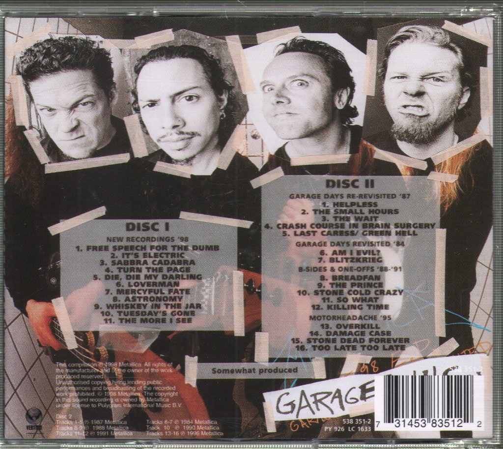 Metallica - Garage Inc - Double Cd
