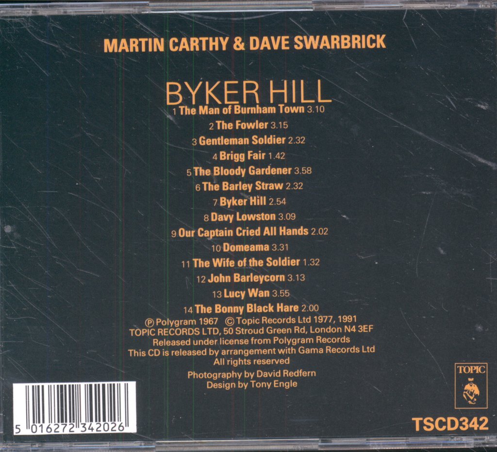 Dave Swarbrick - Byker Hill - Cd