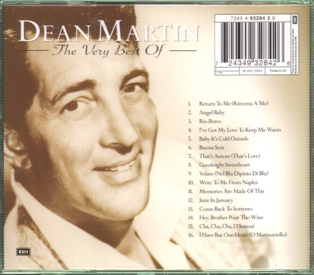 Dean Martin - Very Best Of Dean Martin - Cd