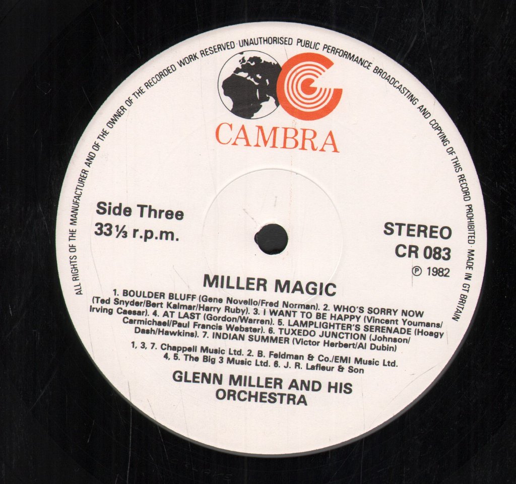 Glenn Miller And His Orchestra - Miller Magic - Double Lp