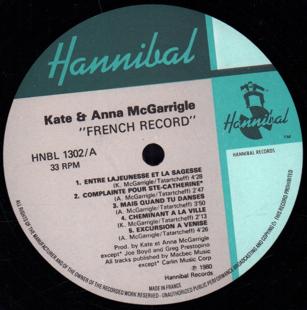 Kate And Anna McGarrigle - French Record - Lp