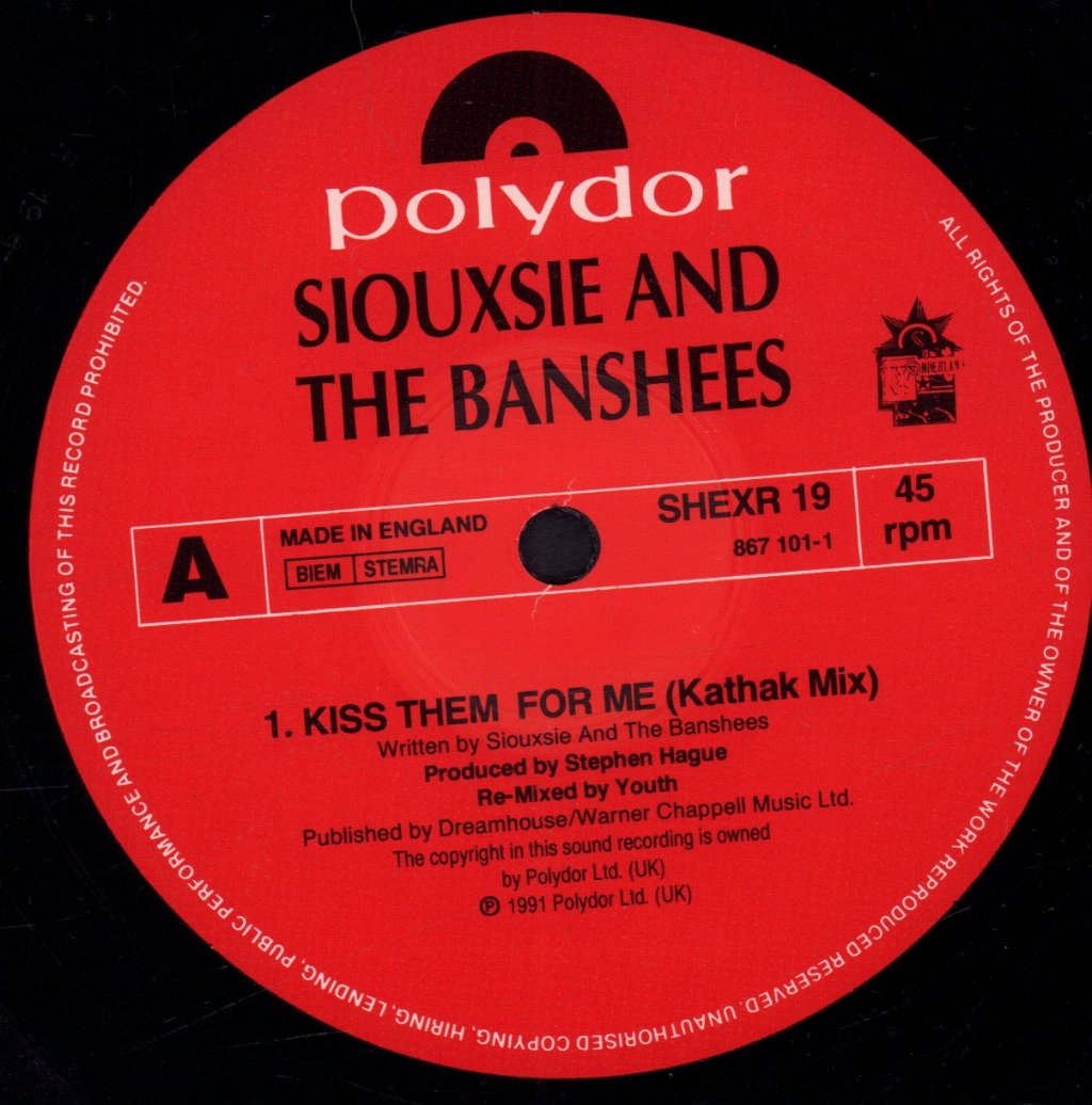 Siouxsie And The Banshees - Kiss Them For Me - 12 Inch