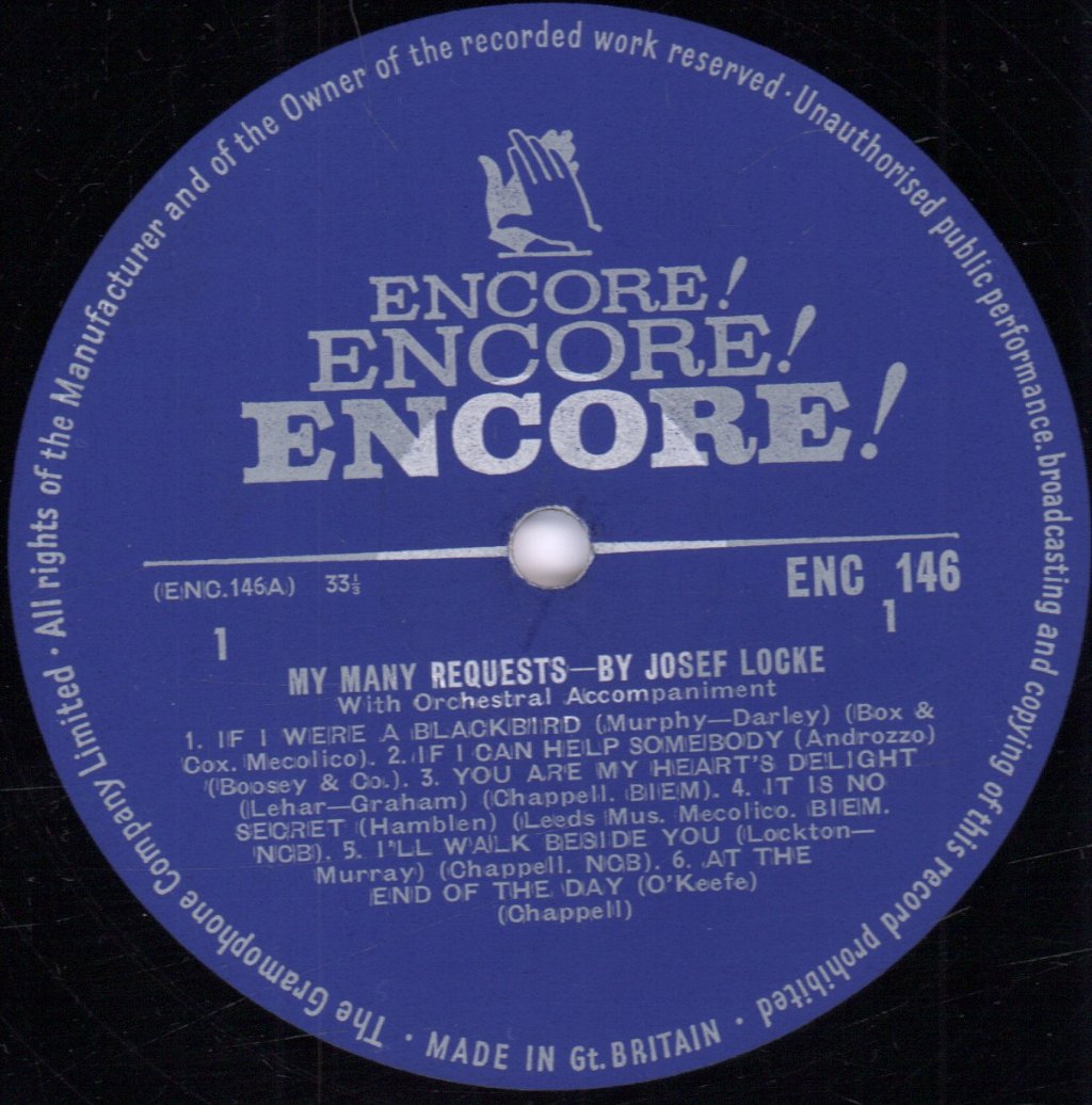 Josef Locke - My Many Requests - Lp