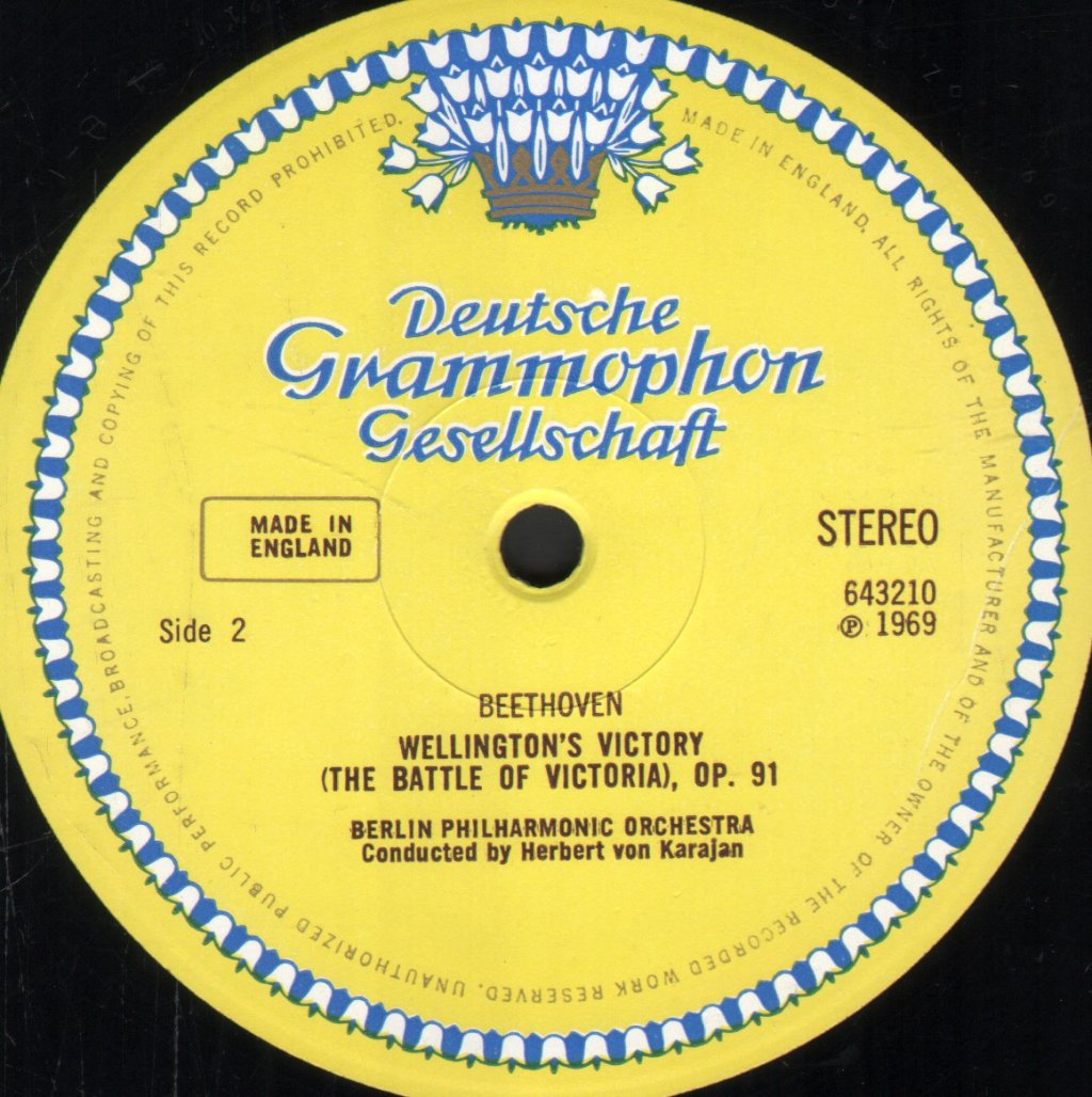 Herbert Von Karajan / Berlin Philharmonic Orchestra - Ludwig Van Beethoven - Wellington's Victory - Lp