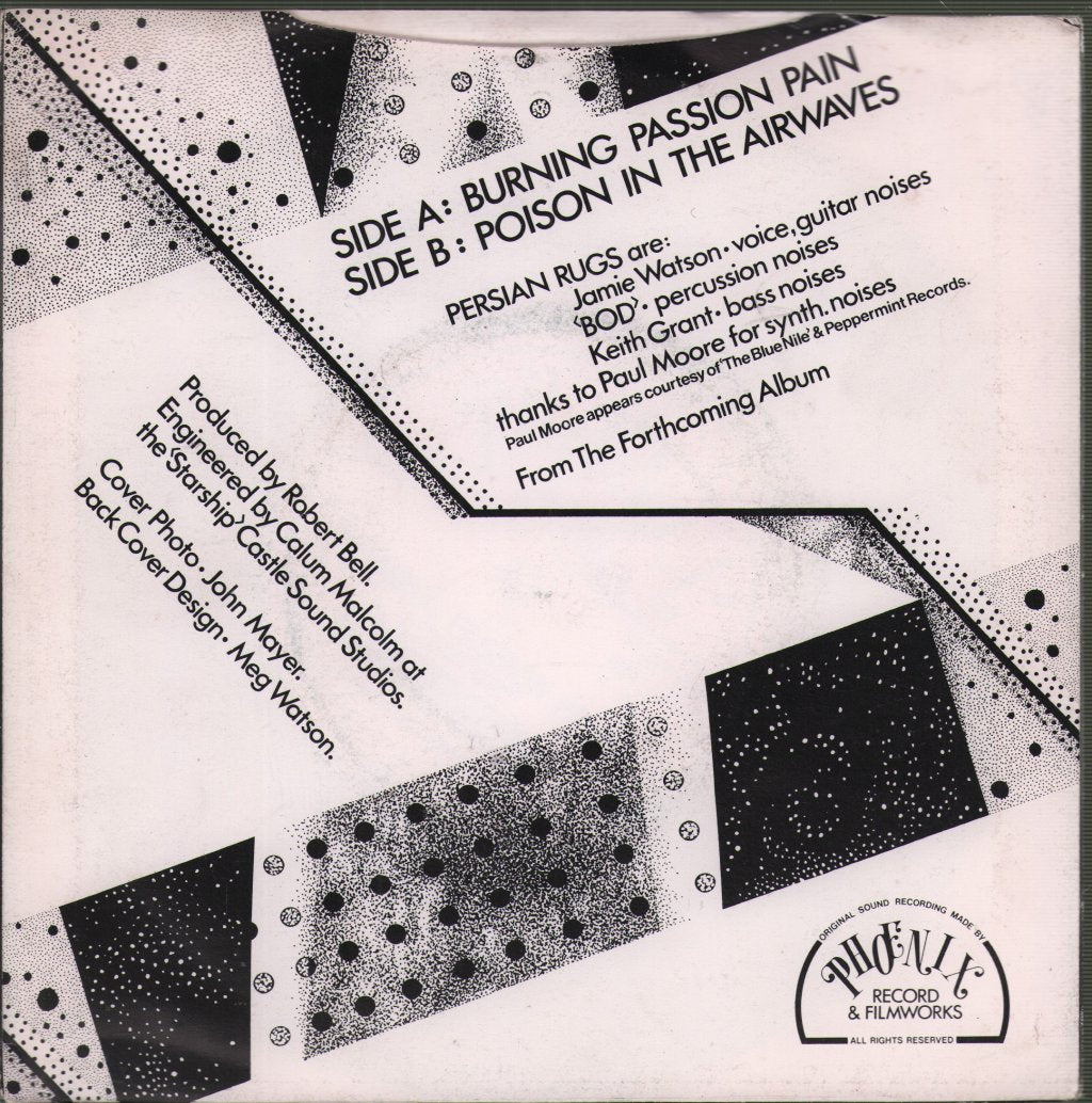 Persian Rugs - Burning Passion Pain - 7 Inch