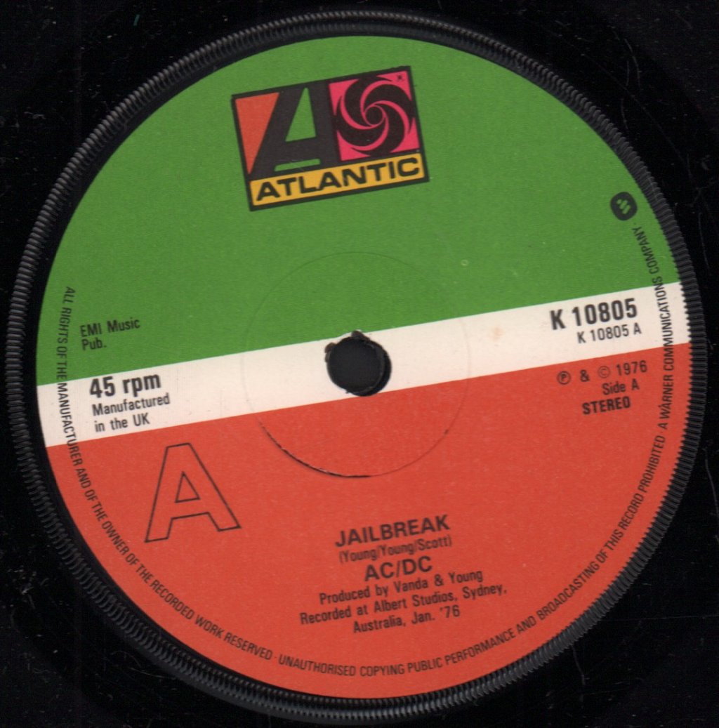 AC/DC - Jailbreak - 7 Inch
