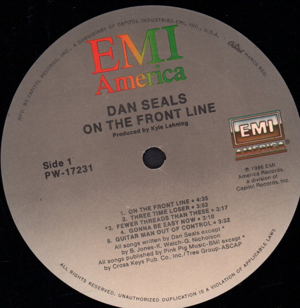 Dan Seals - On The Front Line - Lp