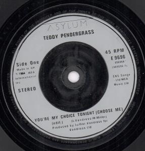 Teddy Pendergrass - You're My Choice Tonight - 7 Inch