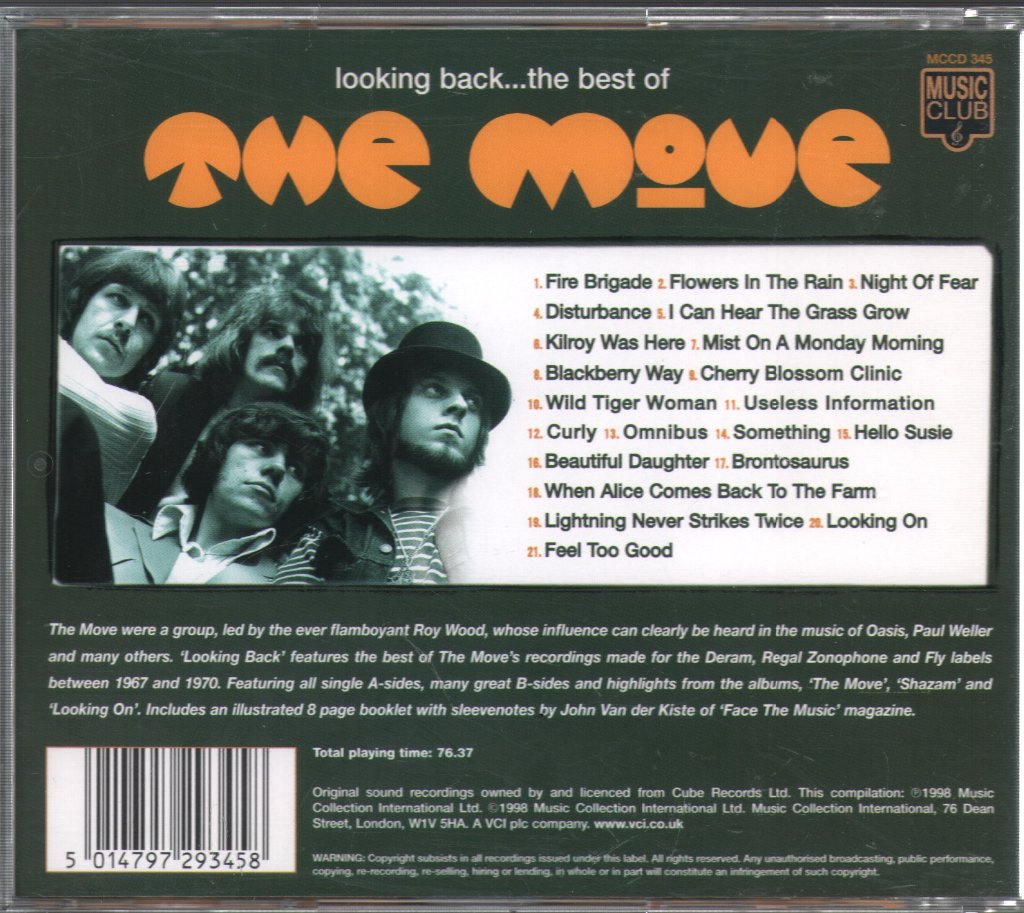 Move - Looking Back....The Best Of The Move - Cd