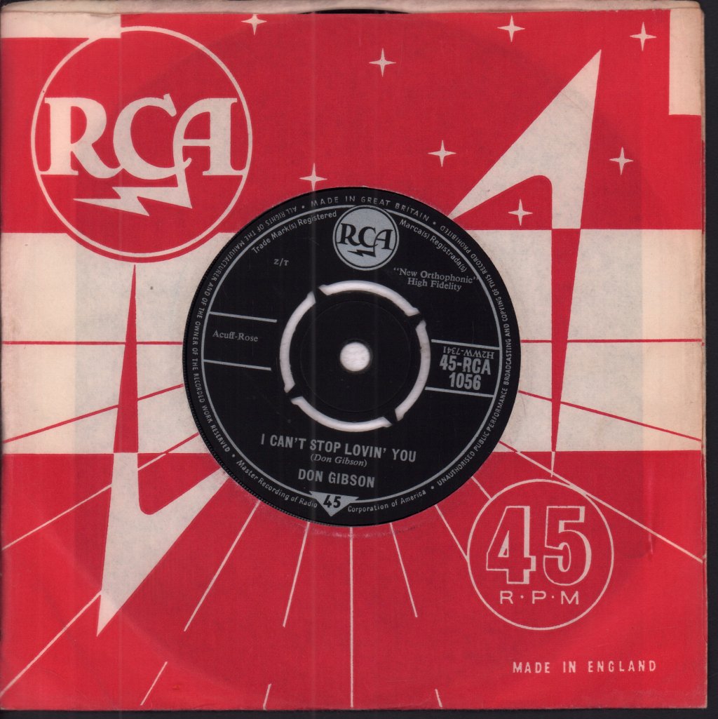 Don Gibson - Oh Lonesome Me - 7 Inch