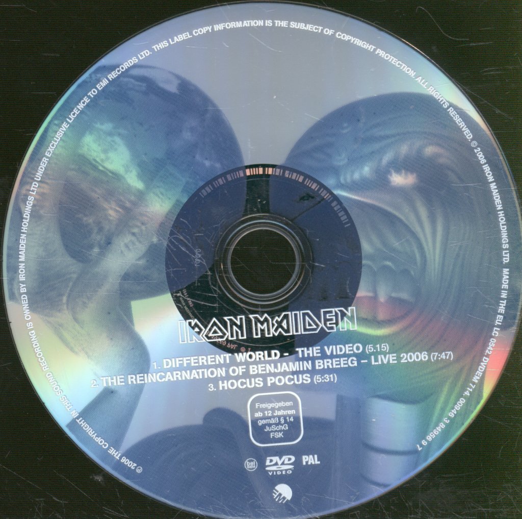 Iron Maiden - Different World - Dvd