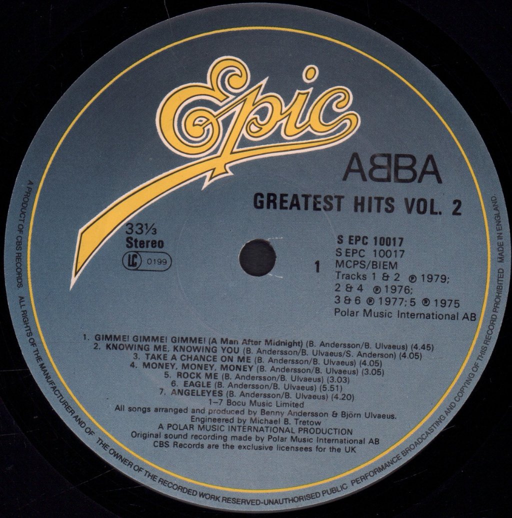 ABBA - Greatest Hits Vol 2 - Lp